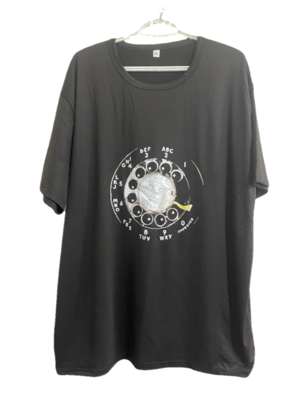 Black Graphic Rotary Dial T-Shirt